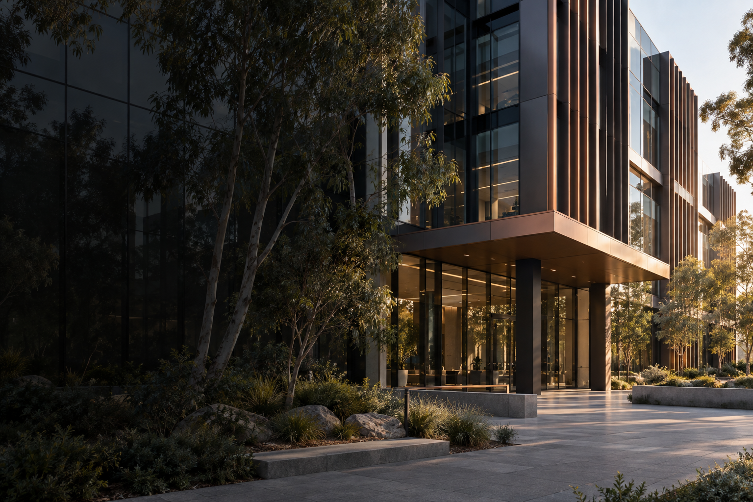 Contemporary commercial office building